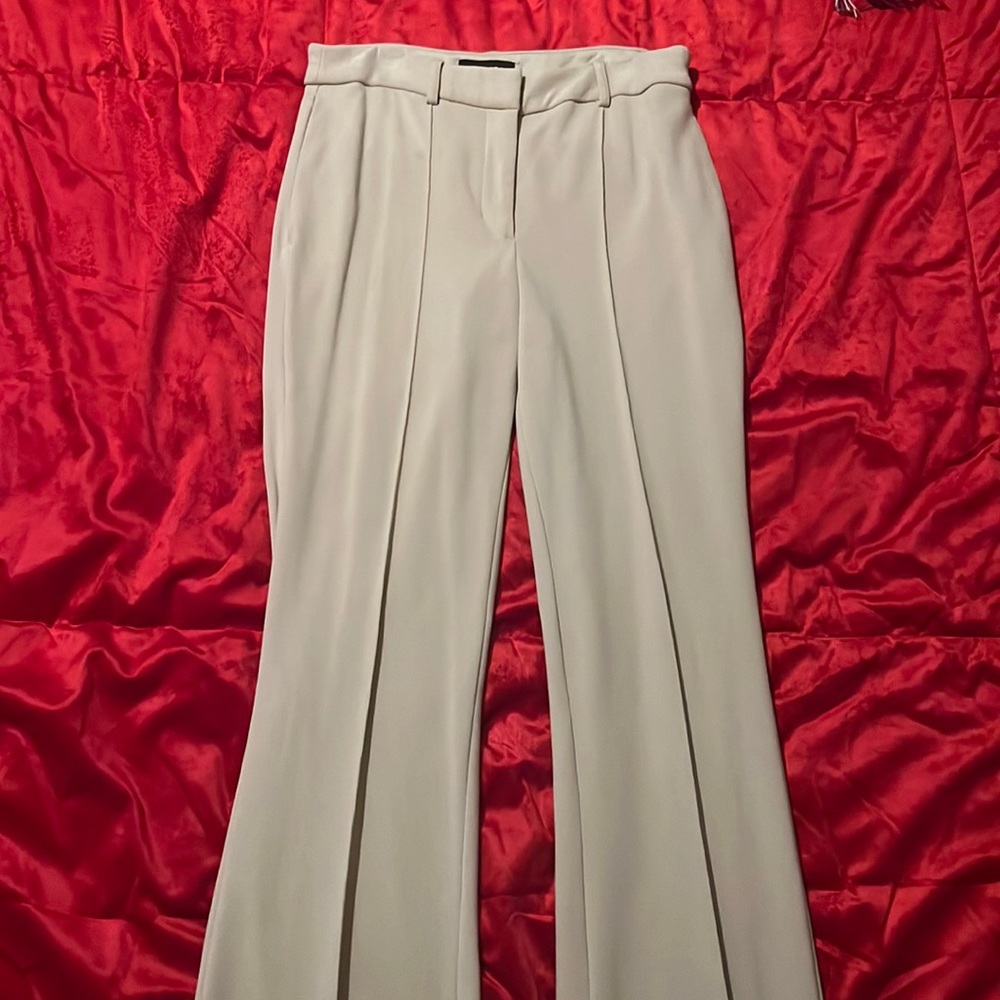 Tan Express Flare High Rise Pants